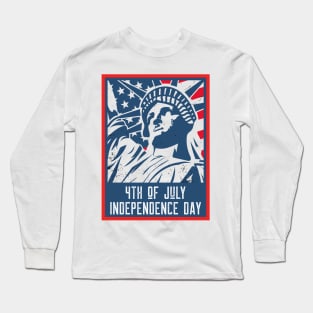 4th Of July Statue Of Liberty Long Sleeve T-Shirt